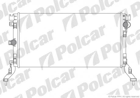 Радиатор охлаждения Polcar 6039082