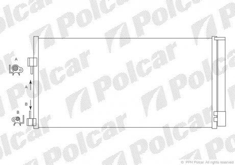 Конденсатор кондиционера Polcar 6039K8C1
