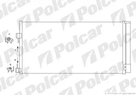 Конденсатор кондиціонера Polcar 6039K8C1