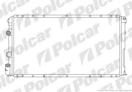 Радиатор охлаждения Polcar 6041083