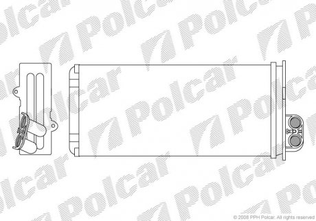 Радіатор пічки Polcar 6041N81 (фото 1)