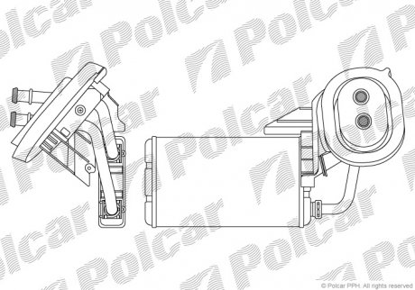 Радіатор пічки Polcar 6041N82 (фото 1)