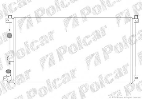 Радиатор Polcar 604208A1