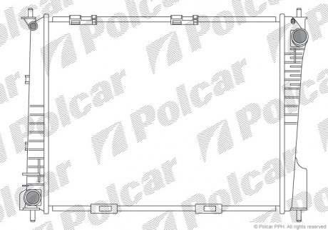 Радиатор охлаждения Polcar 6055082