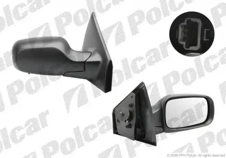 Зеркало наружное Polcar 6055521M