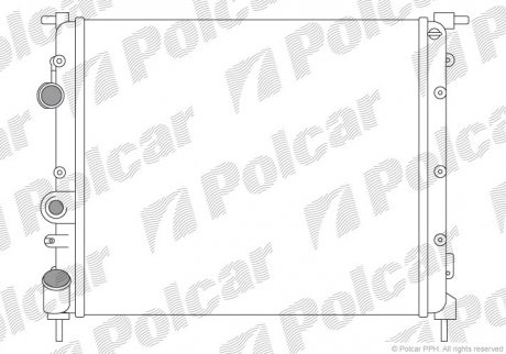 Радиатор Polcar 606008A1