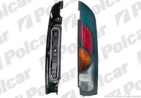 Ліхтар задній RENAULT KANGOO, 97- Polcar 6060881E