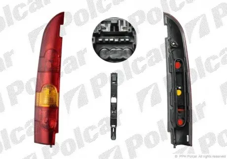 Фото ліхтар задній лівий Polcar 606187-1 Ліхтар задній лівий Polcar 606187-1