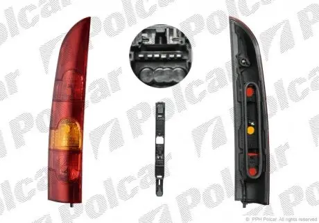 Ліхтар задній | RENAULT KANGOO II Polcar 606187