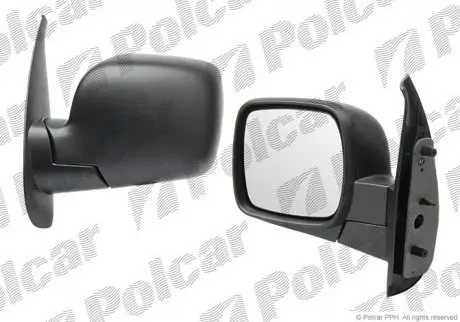Дзеркало зовнішнє лівий | KANGOO, 01.08- Polcar 606251-M