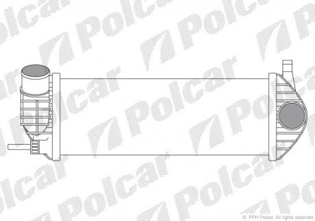 Радіатор інтеркулера Polcar 6062J8-2 (фото 1)