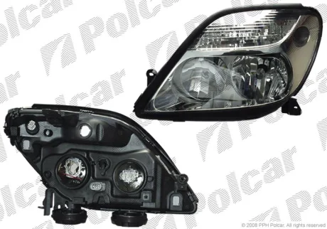 Фара основна | RENAULT SCENIC, 99- Polcar 607010E