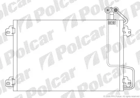 Радіатор кондиціонера Polcar 6070K8C1S