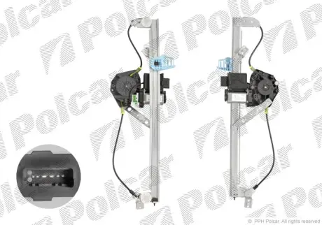Склопідйомник електричний Polcar 6071PSE2