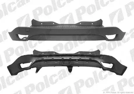 Бампер задний Polcar 6073961