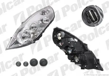 Фара передняя правая Polcar 60N110-E