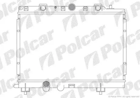 Радіатори охолодження 200 96-99 Polcar 6325082
