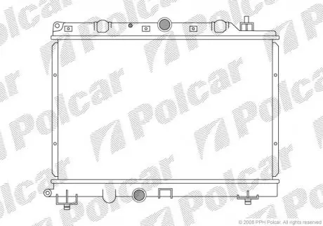 Радіатор охолодження Polcar 6340082