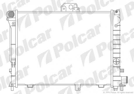 Радіатор охолодження Polcar 6520083 (фото 1)