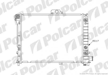 Радиатор охлаждения Polcar 6521081