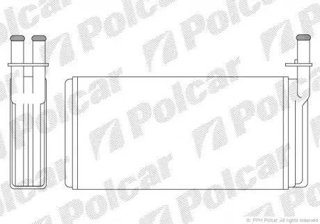 Радиатор печки Polcar 6521N81