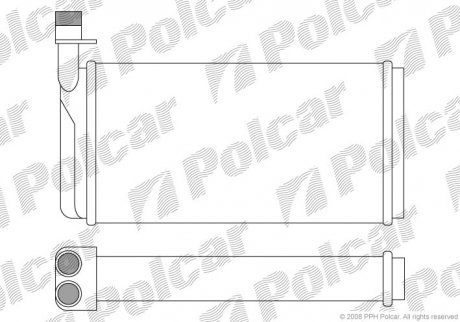 Радиатор печки Polcar 6521N82