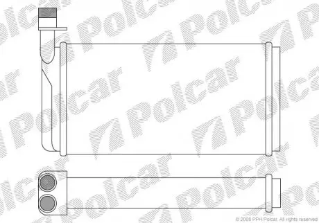 Радиатор печки Polcar 6521N82