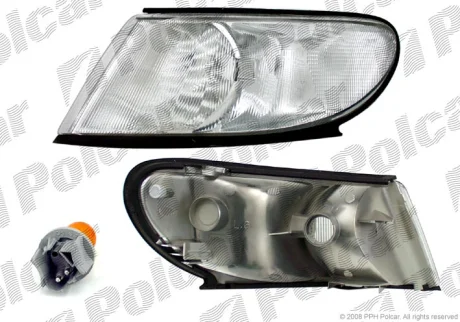 Указатель поворота передний | SAAB 9.3, 98- Polcar 6522190E