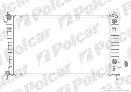 Радіатор охолодження Polcar 6524081