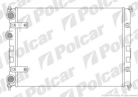 Радиатор охлаждения Polcar 6713081