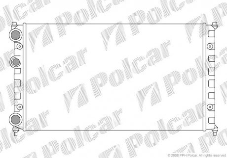 Радиатор охлаждения Polcar 6713086