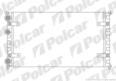 Радиатор охлаждения Polcar 671308A2