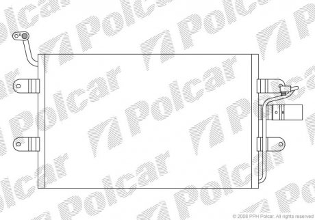 Радиатор кондиционера Polcar 6714K8C1 (фото 1)