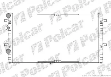 Радиатор охлаждения Polcar 671608A1