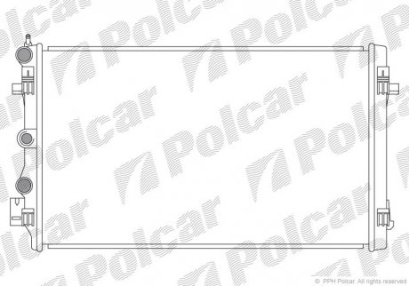 Радиатор охлаждения Polcar 6732081