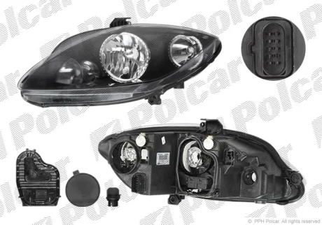 Фара основна | SEAT ALTEA, 04- Polcar 6755103E