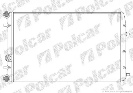 Радиатор охлаждения Polcar 6913085