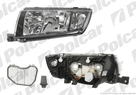 Фара основная | SKODA FABIA, 00-07 Polcar 6913103E