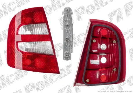 Фонарь задний | SKODA FABIA, 00-07 Polcar 6913880E