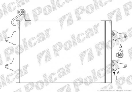 Радиатор кондиционера Polcar 6913K8C1 (фото 1)