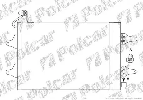 Радиатор кондиционера Polcar 6913K8C1