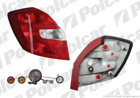 Фонарь задний | FABIA II, 03.07- Polcar 691587E