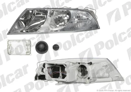 Фара основна | SKOD.OCTAVIA II,05- Polcar 6922100E
