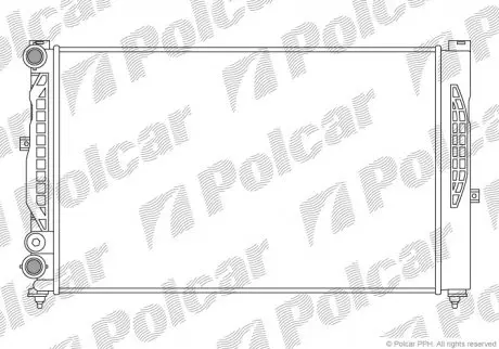 Радиатор охлаждения Polcar 692508B1