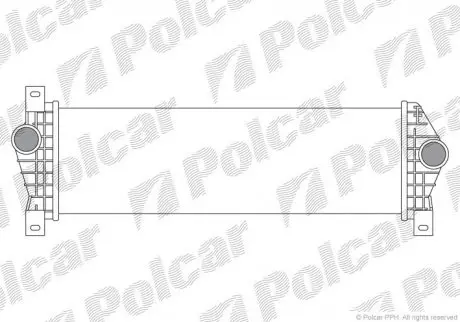 Радиатор воздуха (интеркулер) Polcar 7110J81