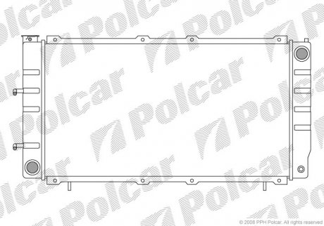 Радіатор охолодження Polcar 7205082