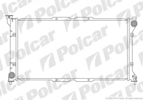 Радиатор охлаждения Polcar 7206081