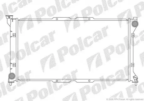 Радиатор охлаждения Polcar 7206081