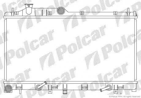 Радиатор двигателя Polcar 7208083 (фото 1)