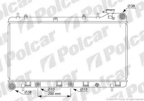 Радиатор охлаждения Polcar 7210082